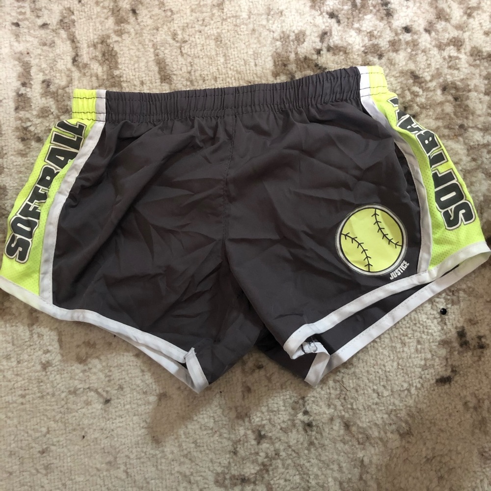justice softball athletic shorts